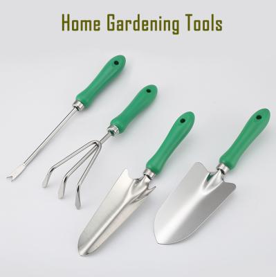 China Stainless Steel Garden Tools Set Lightweight 4pcs Plastic Handle for sale