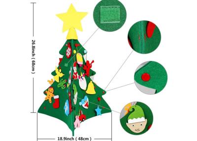 China Self Adhesive 5mm Homemade Felt Christmas Tree Decorations for sale