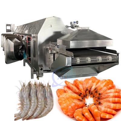 China Steam Heating Shrimp Cooking Machine Energy Saving Heating Conveyor Belt Sushi Shrimp for sale