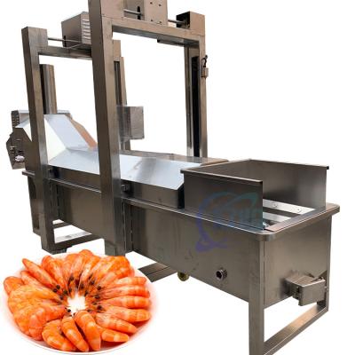 China Shrimp processing production line, cooked shrimp cooking machine, sushi shrimp steam blanching machine for sale
