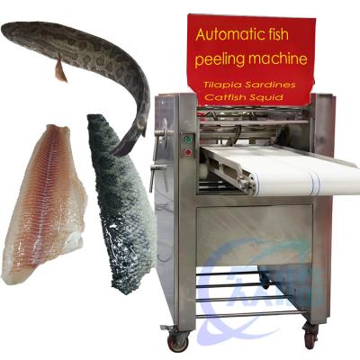 China Stable SUS304 Fish Skinner Machine  Semi Automatic Sardine Cleaning Machine for sale