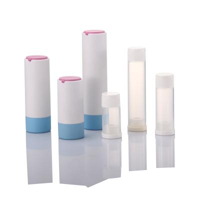 China Airless Bottle Custom Printing Plastic Airless Bottle Personal Care Refillable Luxury Airless Pump Bottle for sale