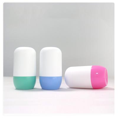 China Colored Plastic Roll On Deodorant Bottles Roller Balls For Essential Oils Customizable Cap for sale