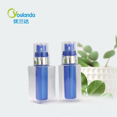 China 30ml 90ml Lotion Pump Bottle PETG Dual Chamber Plastic Lotion Bottle for sale