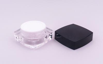 China Square Acrylic Cosmetic Jars For Anti Aging Eye Cream 15g 30g 50g Empty Cream Container for sale