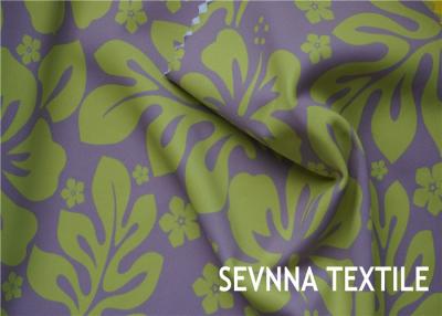 China Os designs florais reciclaram a confecção de malhas personalizada tela da urdidura da malha da tela de Lycra à venda