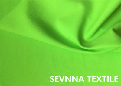 China Dyed Knit Circular Polyester Satin Fabric , Bright Green Polyester Crepe Fabric for sale
