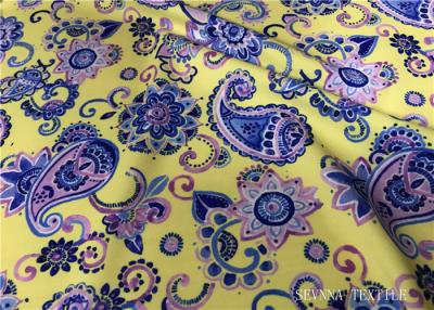 China Spandex Elastane Sport Bra Fabric Paisley Printed Super Smoothly Hand Feel Warp Knit Colors for sale