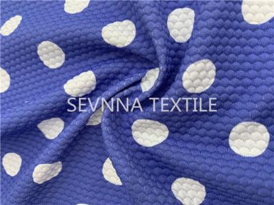 China Polka Dot Recycled Swimwear Fabric Chlorine Resistance Fast Drying for sale