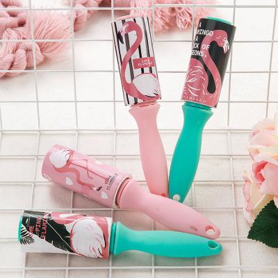 China Custom design short handle sticky cleaning lint roller for sale