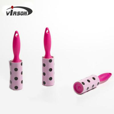 China Sticky Mini Short Handle Lint Roller for sale