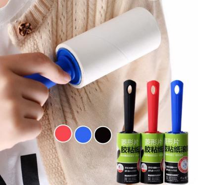 China Vertical Handle Sticky Disposible Lint Roller for sale
