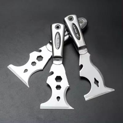 China Hot Sales High Quality 10 in 1 Stainless Steel Handle Blade Multi-function Scraper for sale