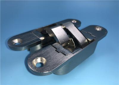 China Satin Nickel Mortise Mount Invisible Hinge For Light Duty Wooden Doors for sale