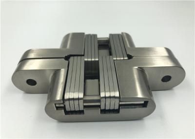 China Adjustable SOSS Type Invisible Spring Hinges With Zinc Alloy Body SS Center for sale