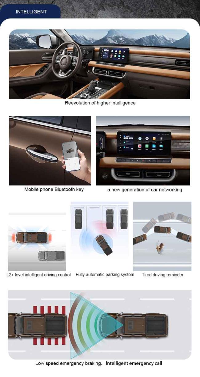 INTELLIGENT 0 Reevolution of higher intelligence Mobile phone Bluetooth key a neW generation of car networking Fully automatic parking system L2- level intelligent driving control Tired driving reminder Low speed emergency braking,Intelligent emergency call