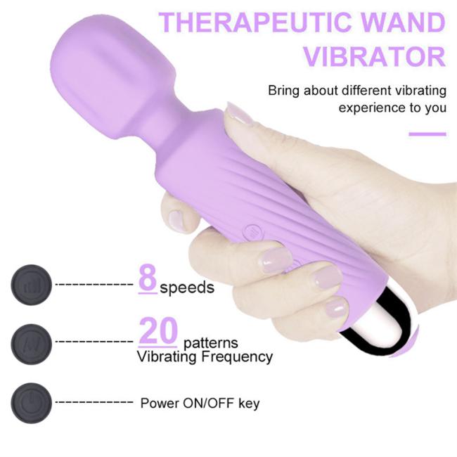 20 powerful vibration modes head 360 rotation low voice body waterproof female AV vibrator