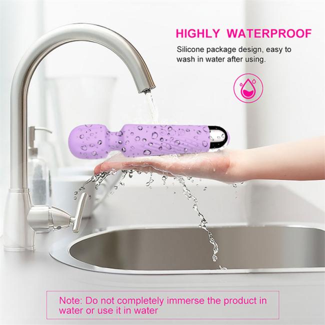20 powerful vibration modes head 360 rotation low voice body waterproof female AV vibrator