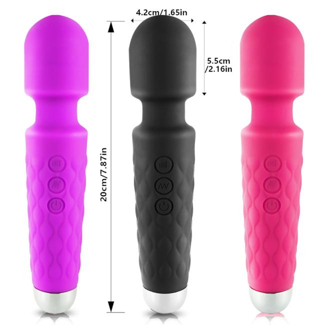 Hot selling 10 vibrations massaging dual head massage vibrator av wand massager sex toys for woman