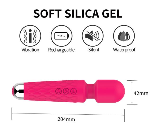 Hot selling 10 vibrations massaging dual head massage vibrator av wand massager sex toys for woman