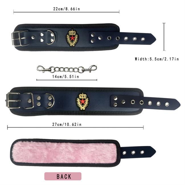 SM-Policewoman Erotic Deep Blue 11pcs Toys for Adult Games Role Play BDSM Set Gay Men Fetish Male and Female Bondage Sex Toys
