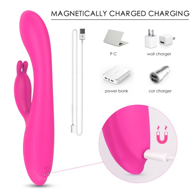 Hot selling G spot rabbit vibrator with heating function for women clitoris stimulation