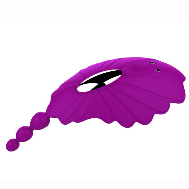 Silicone Butterfly Wearable Sex Vibration Rechargeable Massager Remote Control Sex Vibrator for women