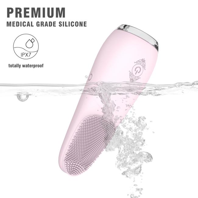 Electric Waterproof Face Cleanser Massager Soft silicone Cleaning Brush Face massage toys for woman