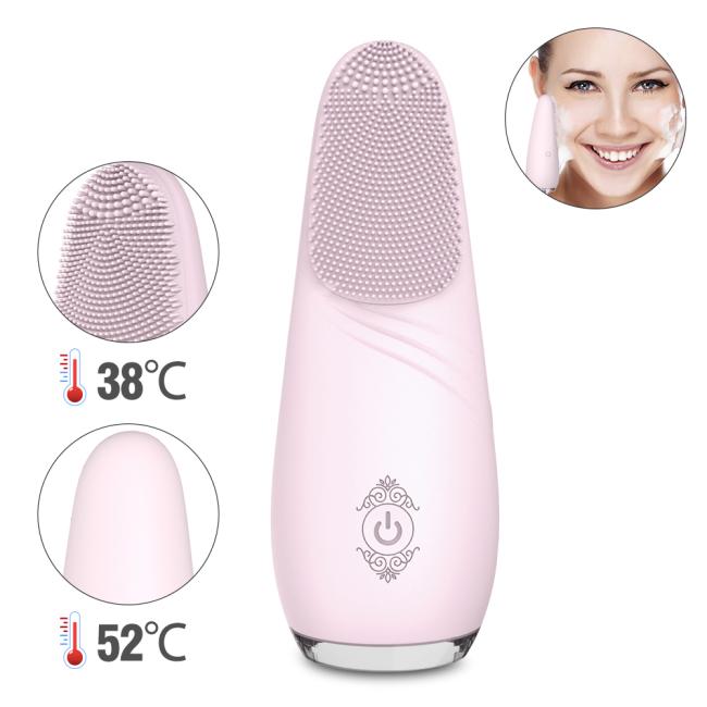 Electric Waterproof Face Cleanser Massager Soft silicone Cleaning Brush Face massage toys for woman