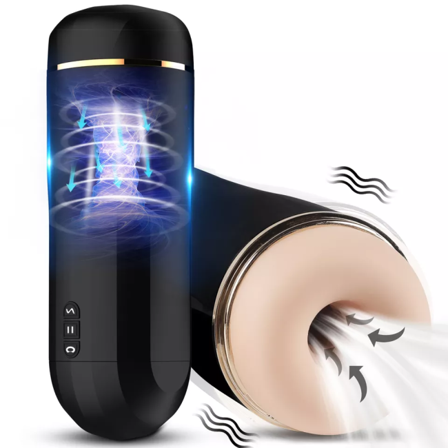 New Style Male Masturbator Automatic Male Stroker with Suction Vibrating Stroker Masturbator Sex Toys for Man