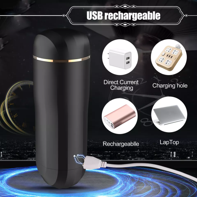 New Style Male Masturbator Automatic Male Stroker with Suction Vibrating Stroker Masturbator Sex Toys for Man