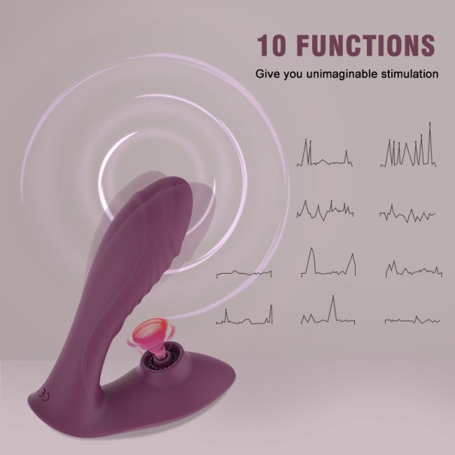 New Sucking Vibrator With Control Function Purple And Pink Optional Female Vibrator Sex Toy