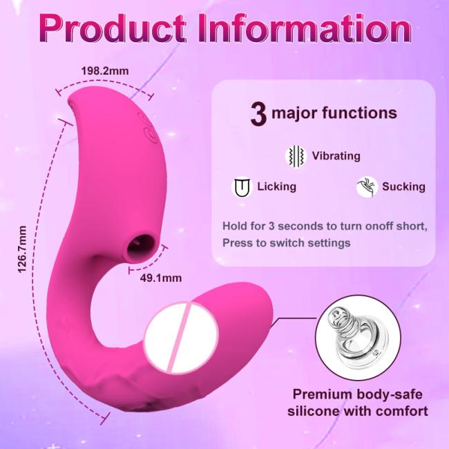 In stock Clitoral Stimulation Tongue Female Pussy Sucker Women Adult Clitoris Sucking licking Vibrator sex toy shop