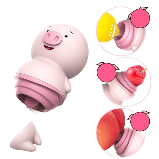 Piggy Licking Vagina sucking Vibrator Vaginal Massager Sex Toy Pig Tongue Licking Vibrator Female Clitoris Stimulator