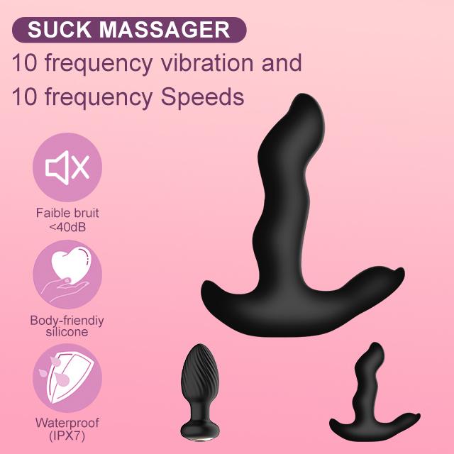 Male Female Remote Control 7 Frequency Vibration Butt Sex Toys Anal Plug