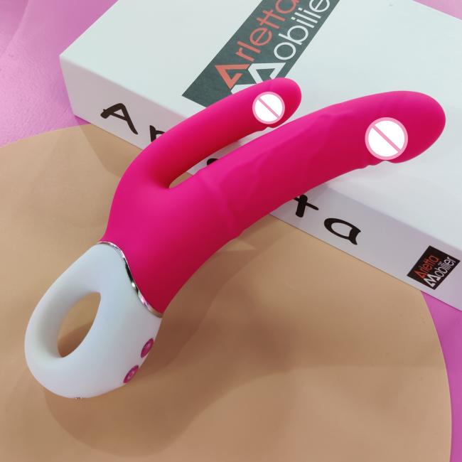 G spot rabbit vibrator realistic penis electric double dildo vibrator for women vagina anus