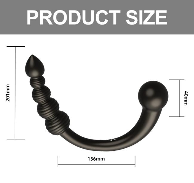 Silicone double head pull bead plug smooth tactile hip plug anal bead expander male and female anal toys For couple