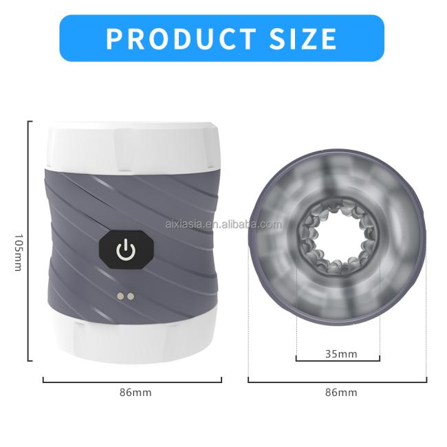 Stroker Male Masturbator Cup Crystal Ribbed Tunnel Pocket Pussy Vibrator for men masturbation
