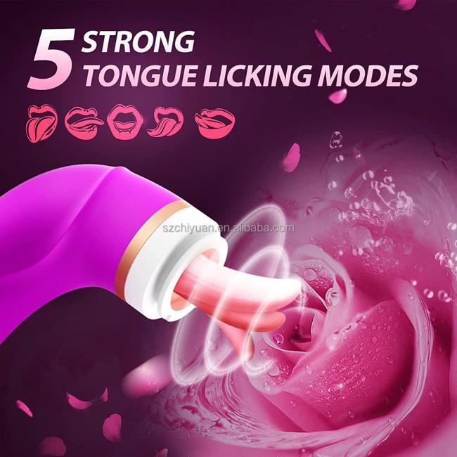 G-Spot Adult Vibrator Sucking and Licking Clitoral Stimulation Nipple Vaginal Clit Sucker Tongue Sex toys Vibrator for Women