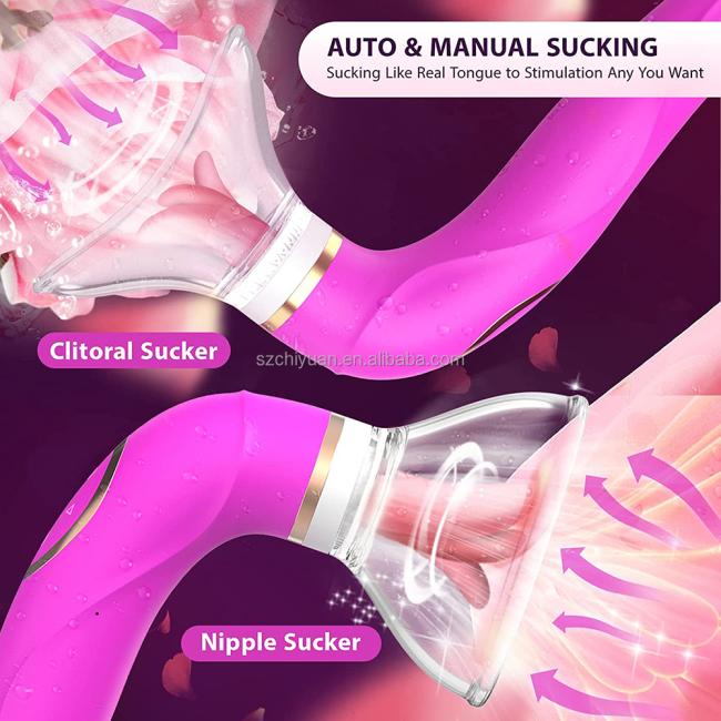 G-Spot Adult Vibrator Sucking and Licking Clitoral Stimulation Nipple Vaginal Clit Sucker Tongue Sex toys Vibrator for Women