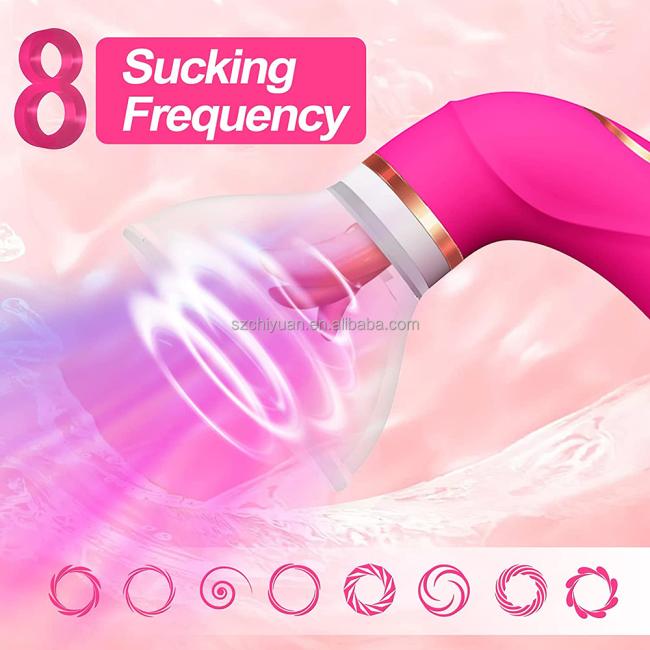 G-Spot Adult Vibrator Sucking and Licking Clitoral Stimulation Nipple Vaginal Clit Sucker Tongue Sex toys Vibrator for Women