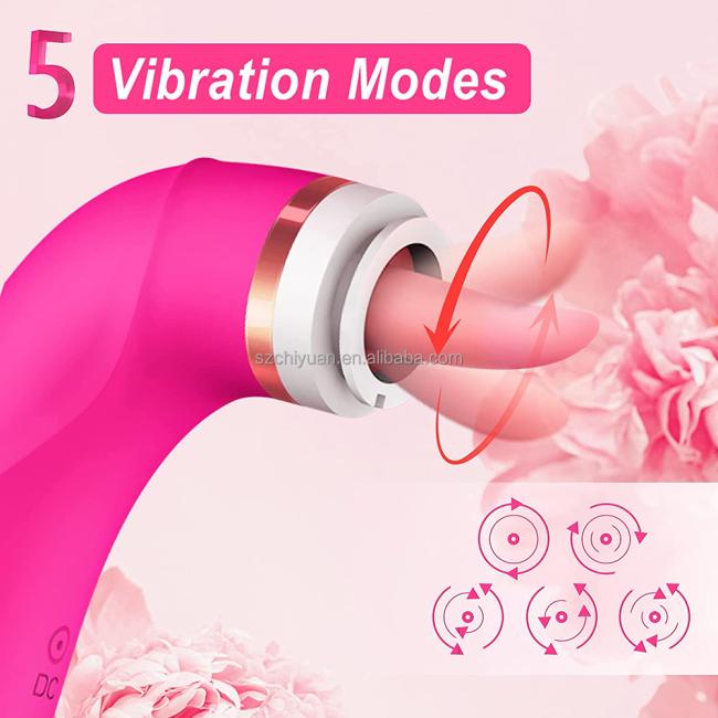 G-Spot Adult Vibrator Sucking and Licking Clitoral Stimulation Nipple Vaginal Clit Sucker Tongue Sex toys Vibrator for Women