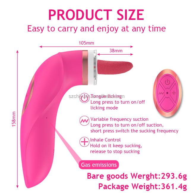 G-Spot Adult Vibrator Sucking and Licking Clitoral Stimulation Nipple Vaginal Clit Sucker Tongue Sex toys Vibrator for Women