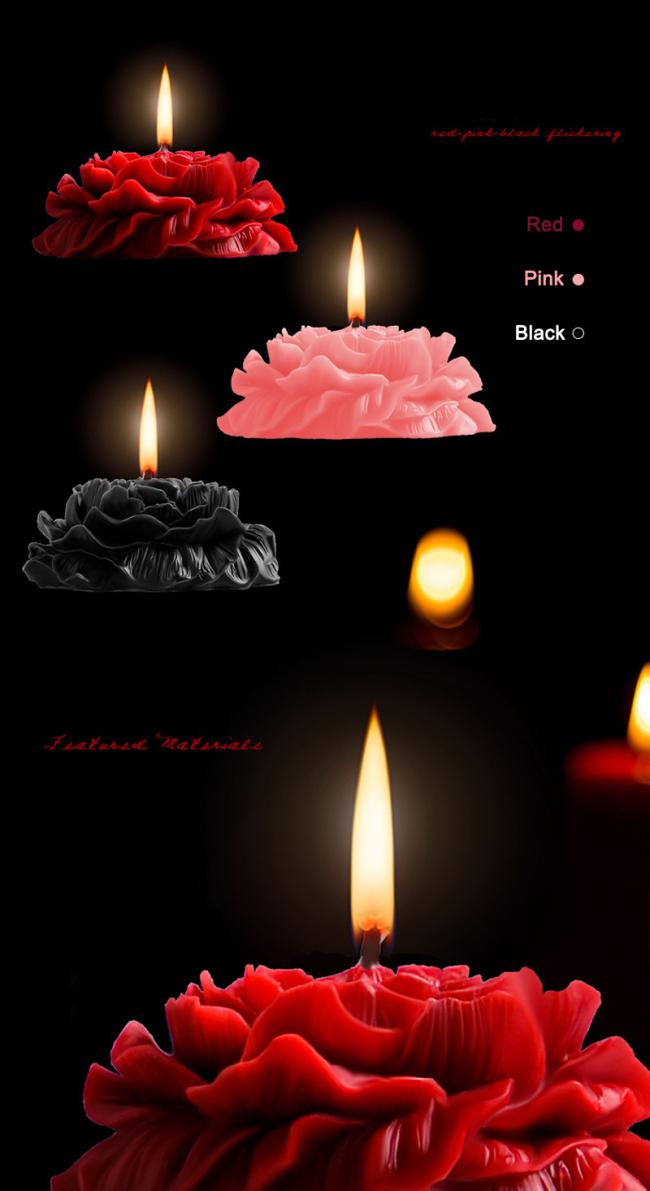 Erotic Peony Flower Low Temperature Flirting Candle Adult SM Game Soy Wax Sex Candle for Couple
