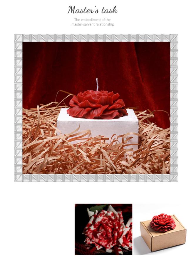 Erotic Peony Flower Low Temperature Flirting Candle Adult SM Game Soy Wax Sex Candle for Couple