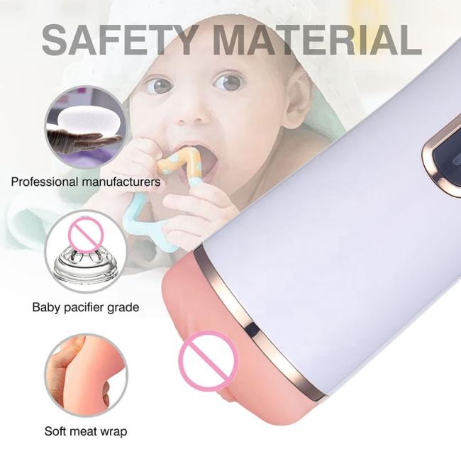 Automatic 10 Vibration Male Masturbator hine Adult Sex Toys For Men Rechargeable with voice function and lighting effects