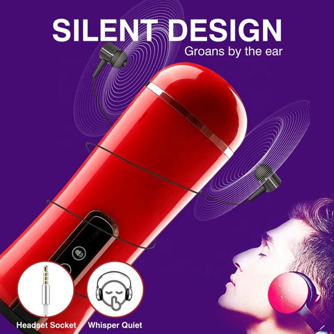 Automatic 10 Vibration Male Masturbator hine Adult Sex Toys For Men Rechargeable with voice function and lighting effects
