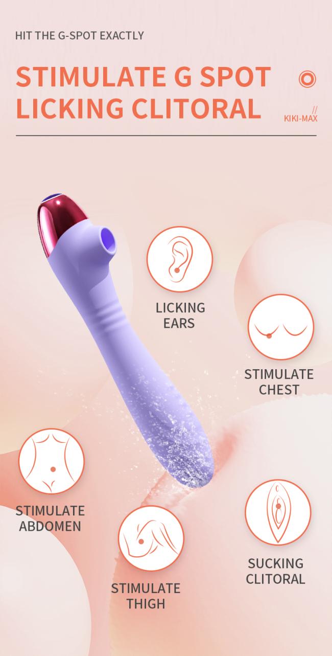 Clit Stimulator Sucking And Licking Vibrating Female Nipper Sucker Sex Toys Heating Av Sticks Massager Wand For Woman