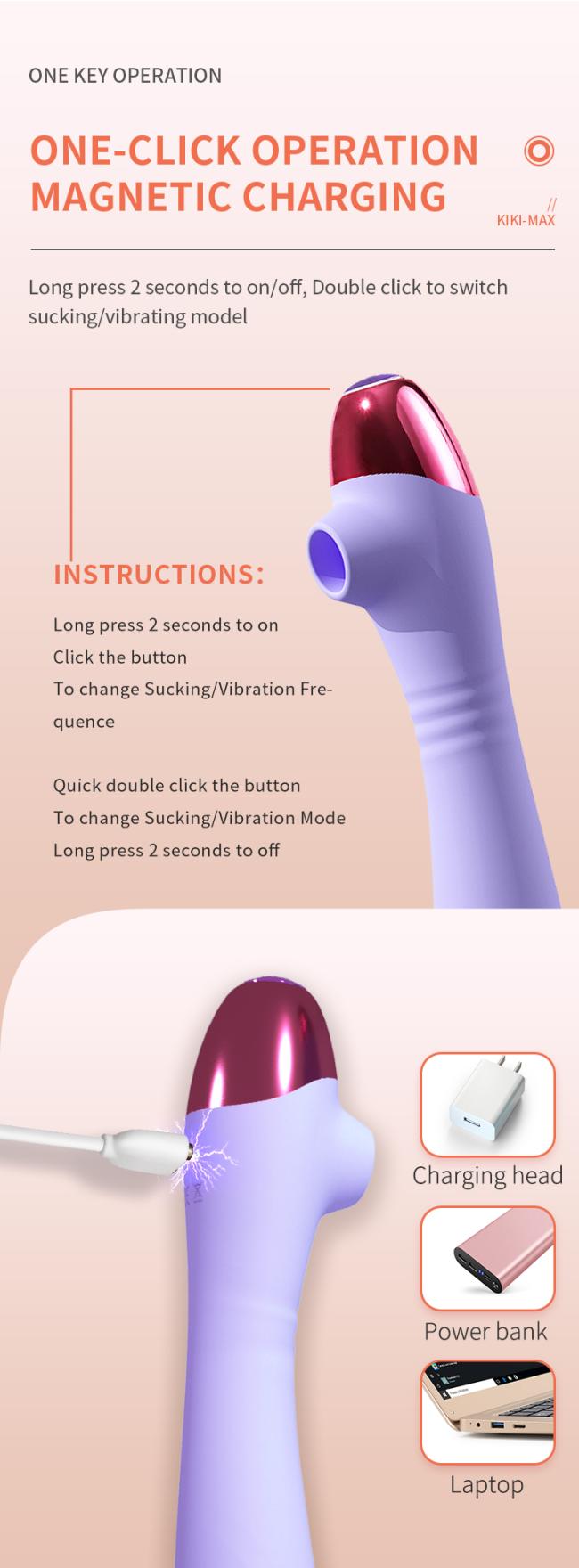 Clit Stimulator Sucking And Licking Vibrating Female Nipper Sucker Sex Toys Heating Av Sticks Massager Wand For Woman