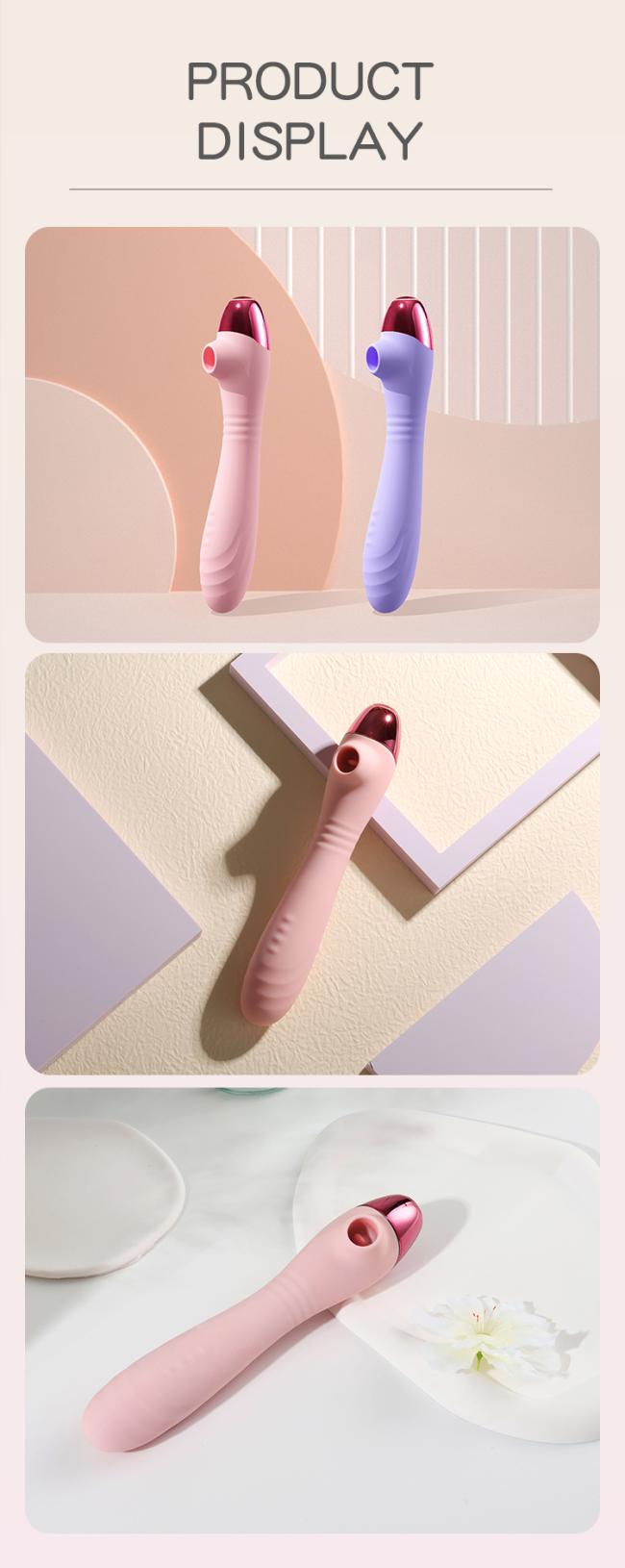 Clit Stimulator Sucking And Licking Vibrating Female Nipper Sucker Sex Toys Heating Av Sticks Massager Wand For Woman